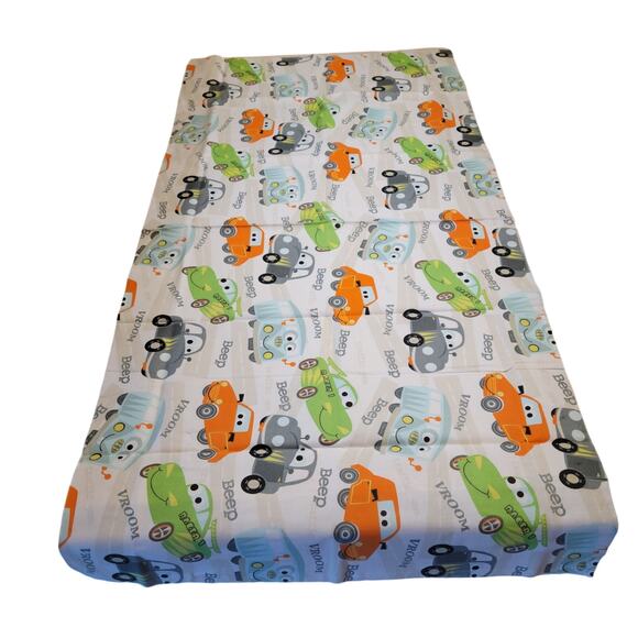 Cotton Fabric Cars Cartoon Print Fabric 21x42" Kids Quilting Sewing Crafts - Picture 2 of 9